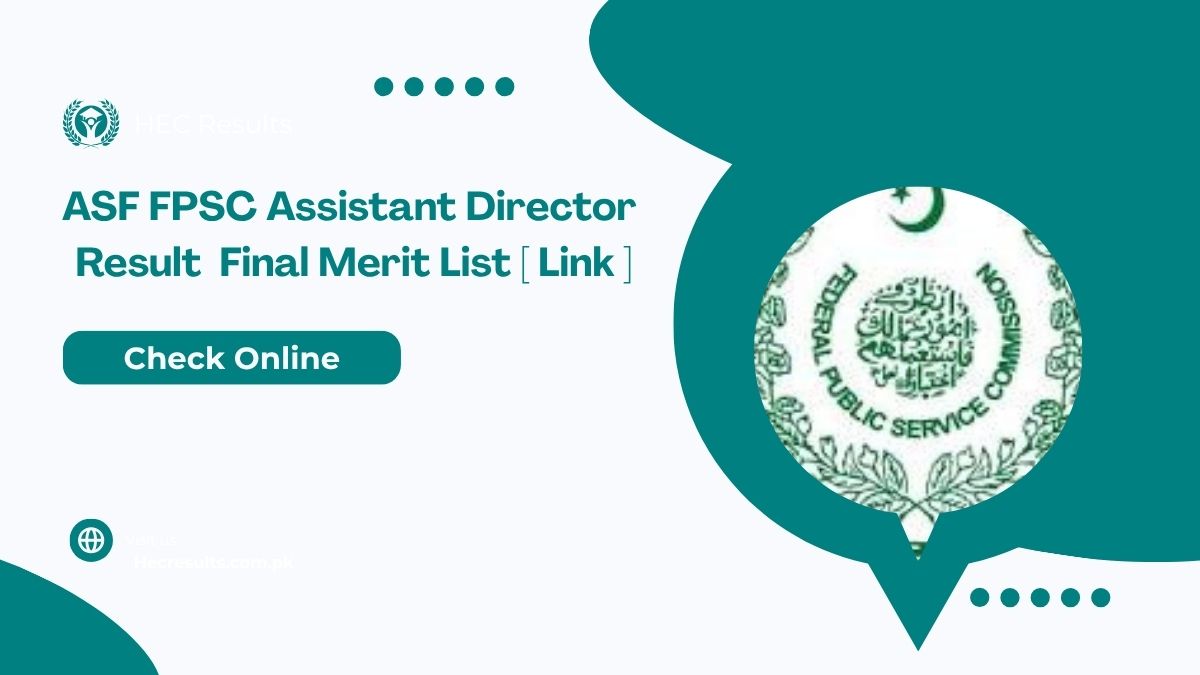 ASF FPSC Assistant Director Result