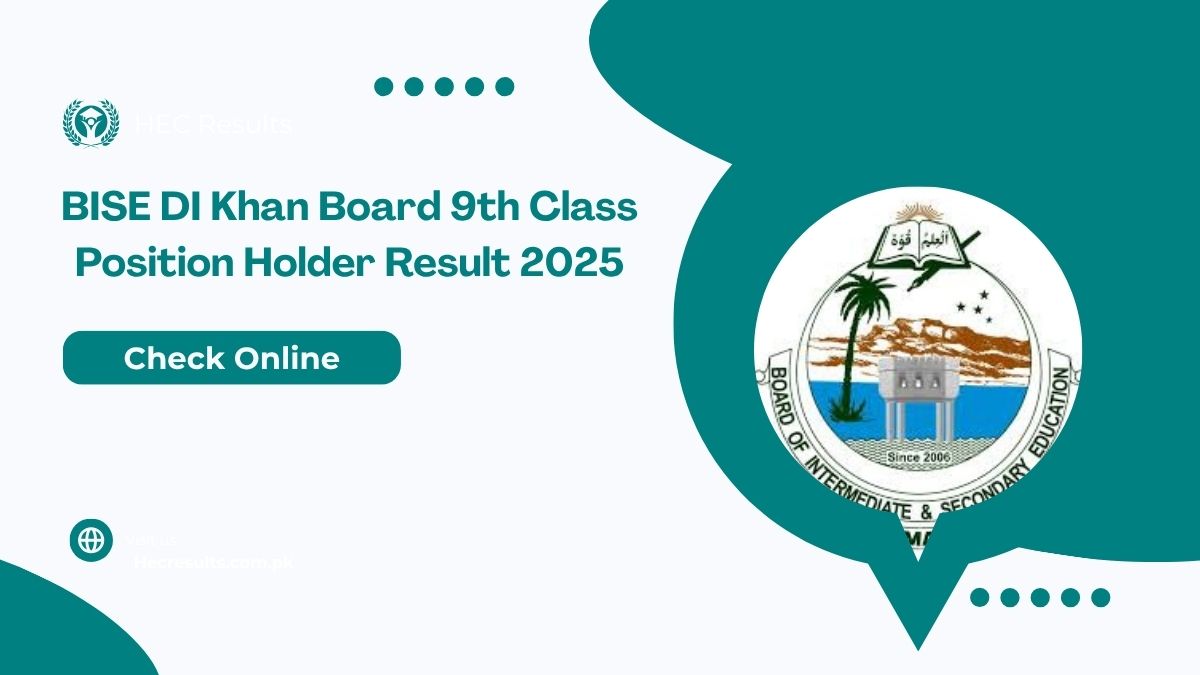 BISE DI Khan Board 9th Class Position Holder Result 2025 [ Link ]