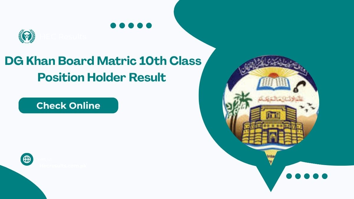 DG Khan Board Matric 10th Class Position Holder Result 2025