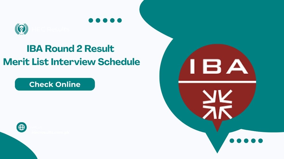 IBA Round 2 Result 2025 Final Merit List [ Interview Schedule ]