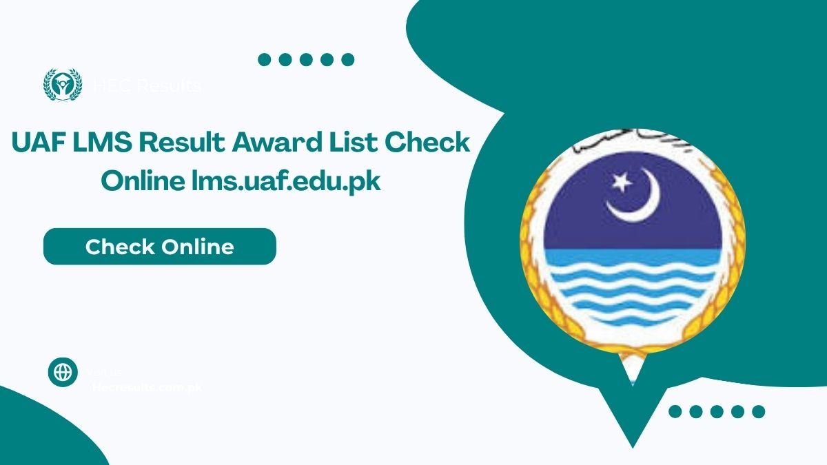 UAF LMS Result Award List 2025 Check Online lms.uaf.edu.pk
