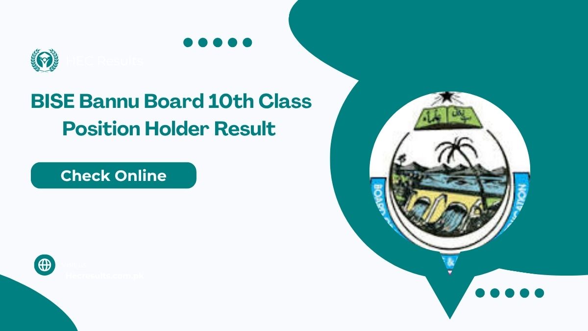 BISE Bannu Board 10th Class Position Holder Result 2025 [ Link Out ]